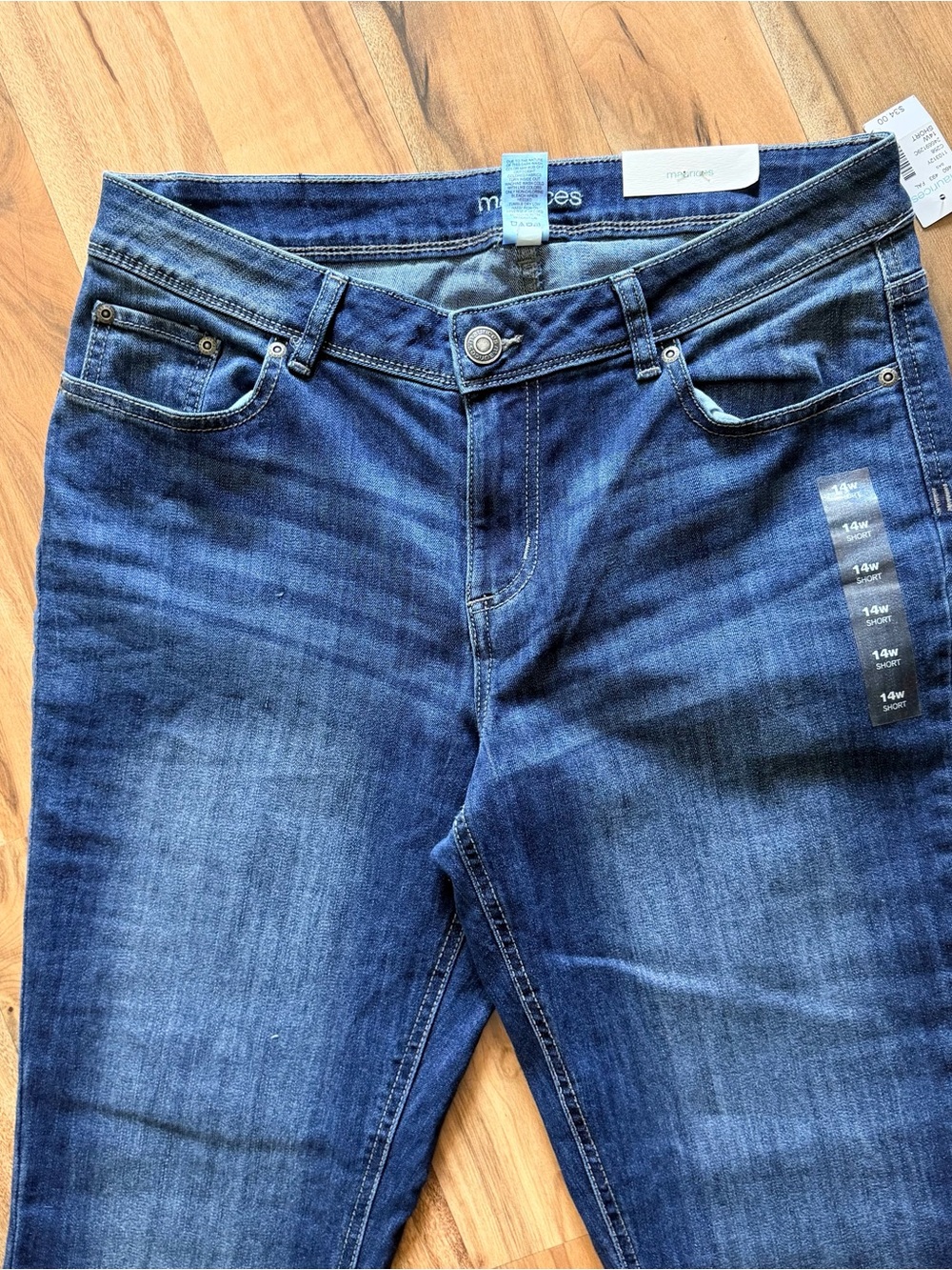 Maurices Navy Flare Leg Jeans - Picture 2 of 6